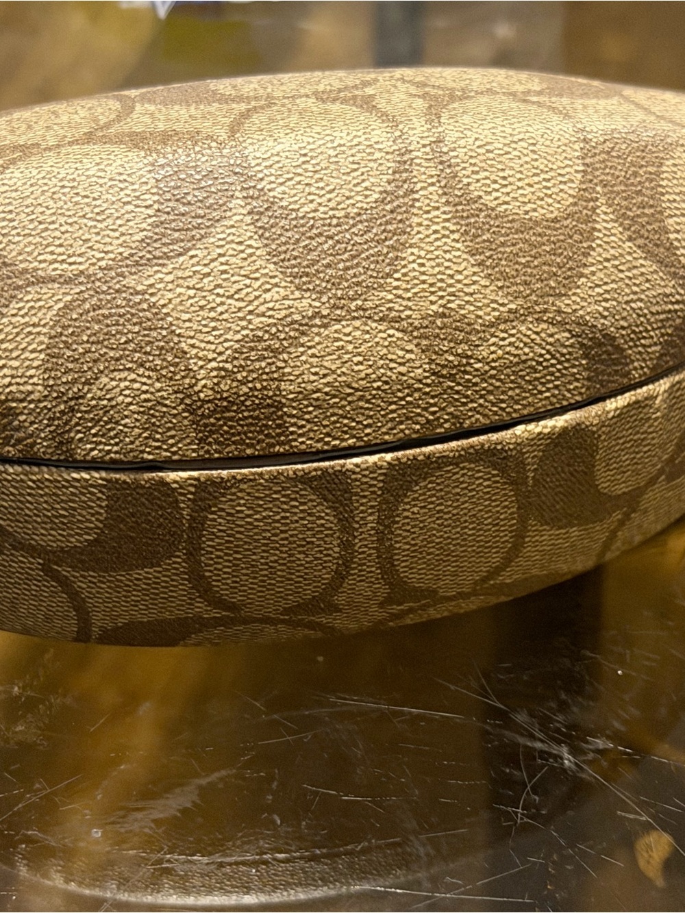 Coach Brown Signature Canvas Eyewear Case